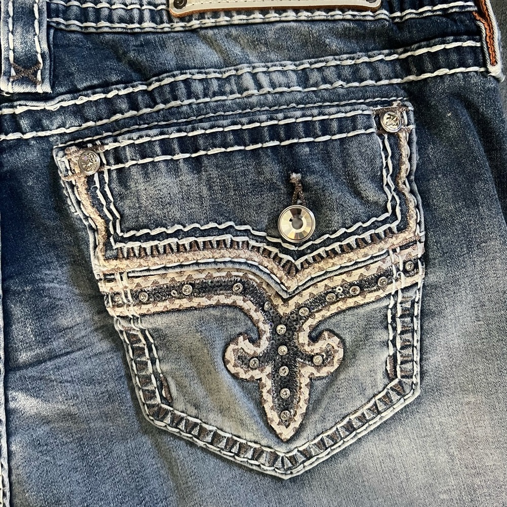 Rock Revival Blue Flare & Wide Leg Jeans